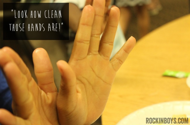 clean hands b4 hand sanitizer