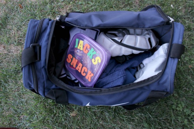 DIY Snack Box in Football Bag